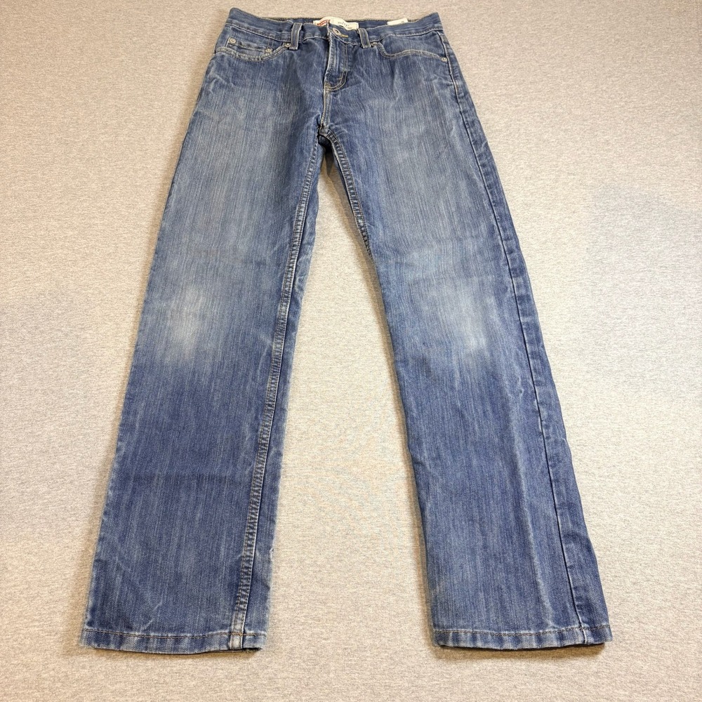 Levi's 514 Straight Jeans Boys 16 Reg Blue W28 L28 Denim Pants